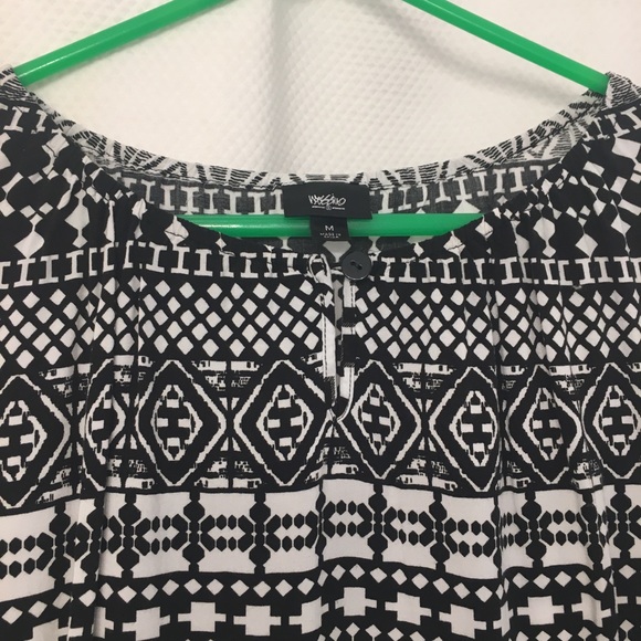 Black & White Mossimo Geometric Print Dress - Picture 2 of 3